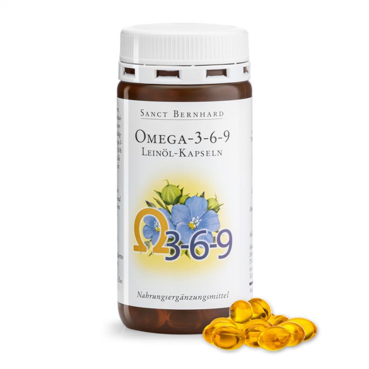 Omega-3-6-9 Linseed Oil, 180 Capsules