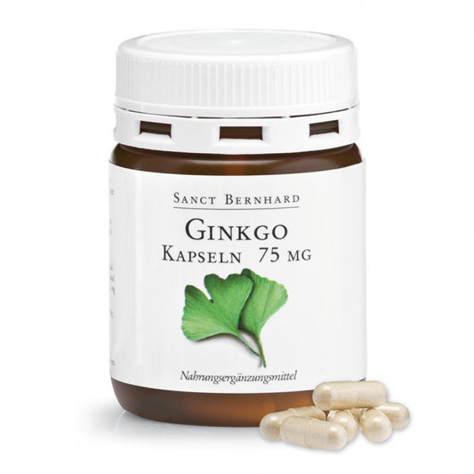 Ginkgo Capsules 75 mg, 30 capsules for 1 month